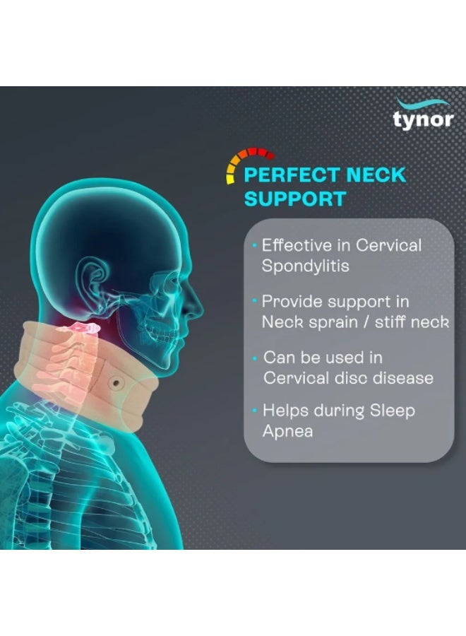 Tynor Cervical Collar Soft with Support B 02 - Image 2